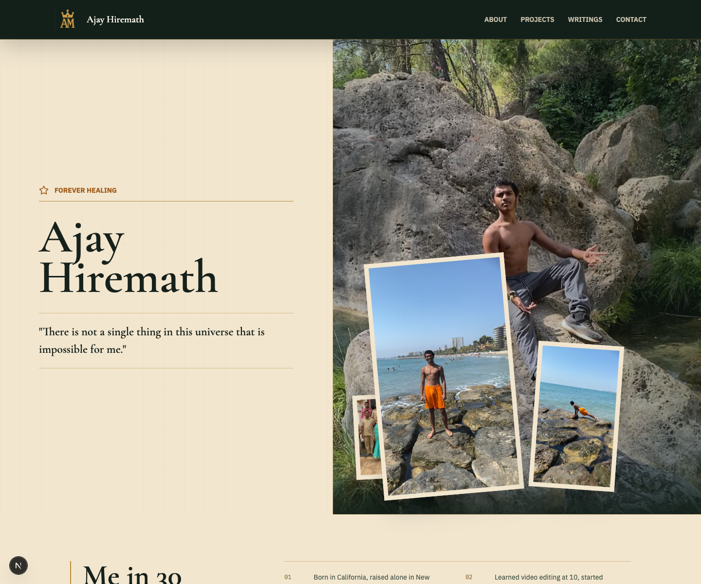 Ajay Hiremath spiritual refresh desktop preview