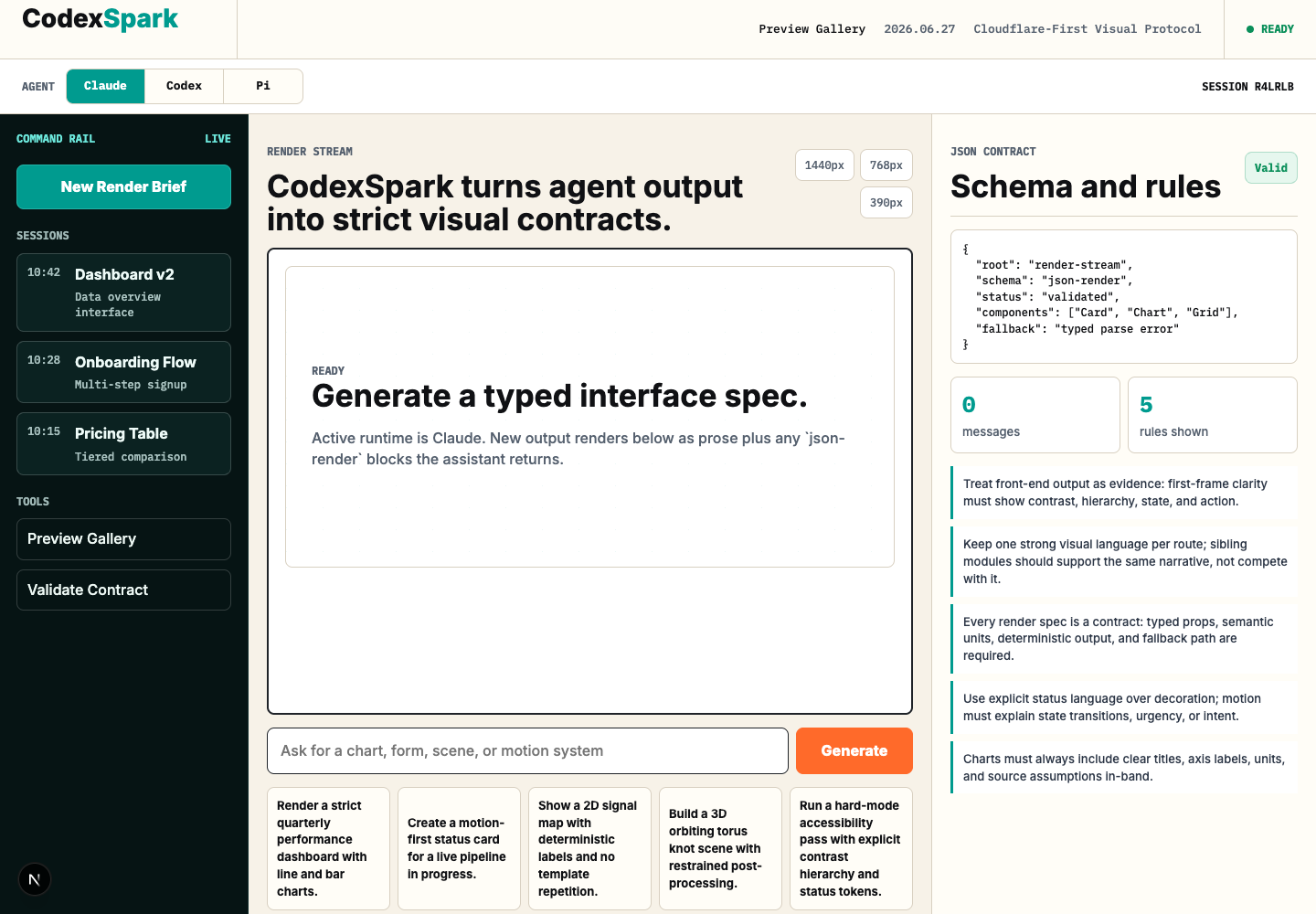 CodexSpark desktop preview