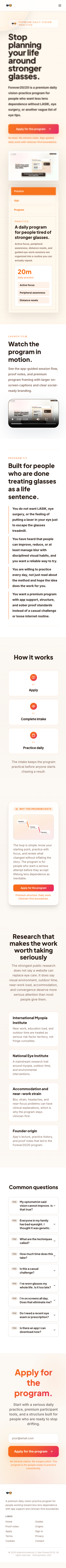 forever2020site mobile preview