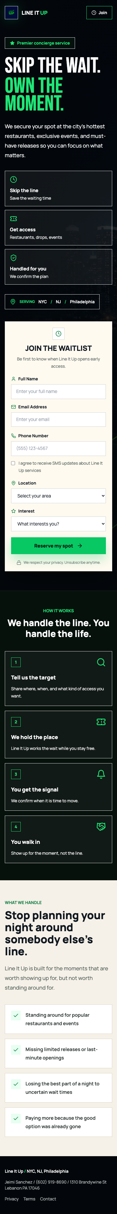 Line It Up mobile preview