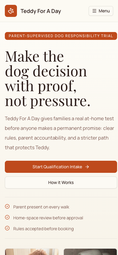 Teddy For A Day mobile preview